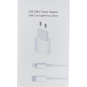 Carregador 25W USB-C + Cabo USB-C / Lightning Original