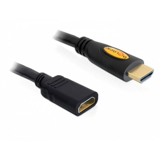 1140-cable-alargador-hdmi-delock-1-m-negro.jpg Cabo extensor HDMI DeLOCK 1 m Preto