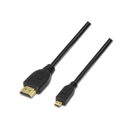 1147-cable-micro-hdmi-aisens-a119-0116-08m-alta-velocidad-oro-3d-ethernet-negro.jpg Cabo Micro HDMI AISENS A119-0116 0,8m Alta Velocidade 3D Ethernet Cabo Micro HDMI AISENS A119-0116 0,8m Alta Velocidade 3D Ethernet