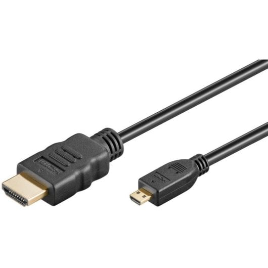 Cabo Micro HDMI para HDMI Goobay 53785 2 m Preto