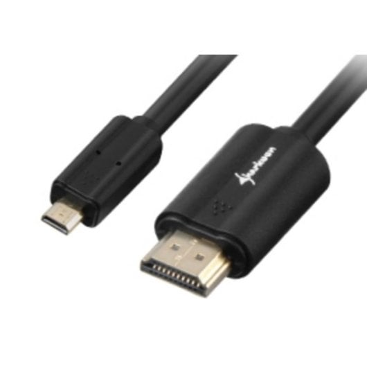 1298-cable-hdmi-micro-hdmi-sharkoon-15-m-negro-4k-3d.jpg Cabo HDMI/Micro HDMI Sharkoon 1,5 m Preto 4K 3D