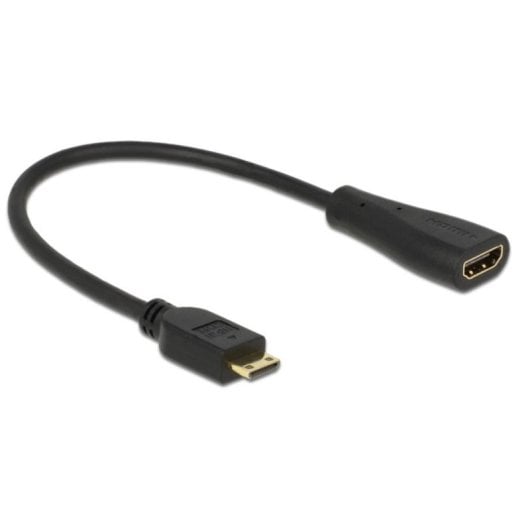 1329-adaptador-delock-mini-hdmi-a-hdmi-023-m-negro.jpg Adaptador mini-HDMI para HDMI DeLOCK 0,23 m Preto