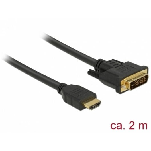 Cabo de vídeo DeLOCK 85654 2 m HDMI para DVI Preto