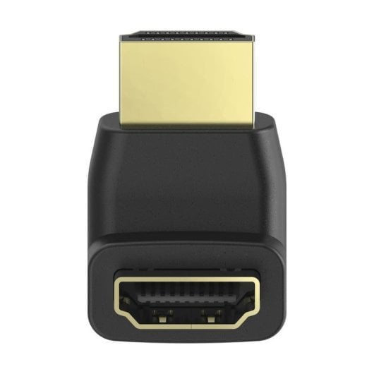 Adaptador HDMI 90° Hama Macho-Fêmea Preto