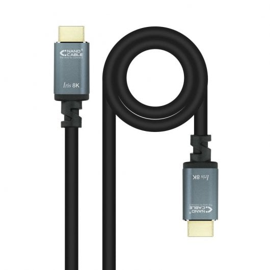 Nanocable Cable HDMI 2.1 Iris 8K Macho/Macho 1m Negro