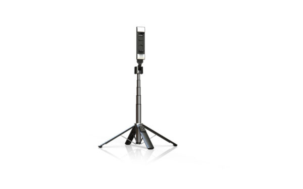 Rixus RXSF08 Aluminum Selfie Stick With Double LED Light Black