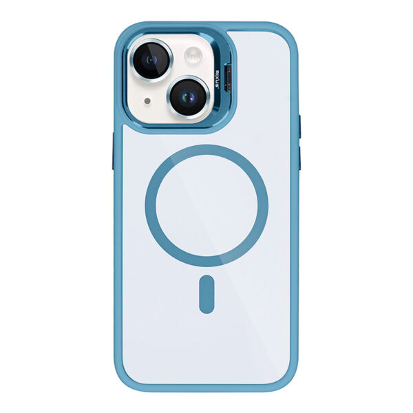 Rixus Classic 03 Case With MagSafe Compatible For Apple iPhone 15 Glacier