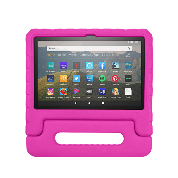 Rixus RXTC06 Tablet Kids Case For Apple iPad 10.2 inch (2021, 2019), iPad Air 3 10.5 inch (2019), iPad Pro 10.5 inch (2018) Pink