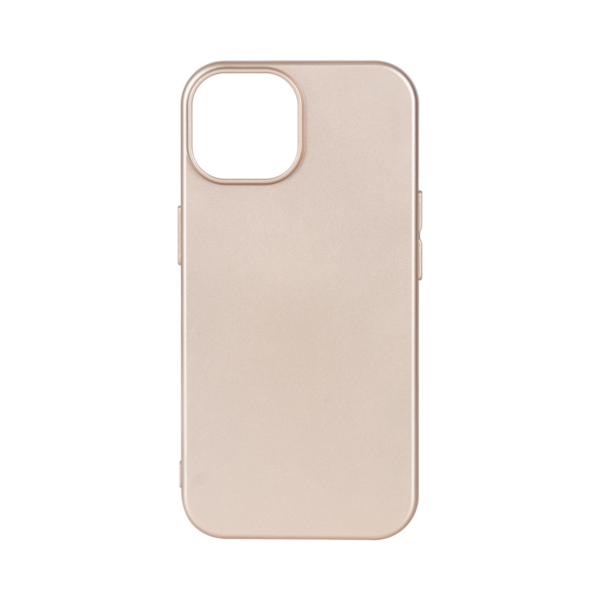 Rixus Soft TPU Phone Case For Apple iPhone 15 Gold
