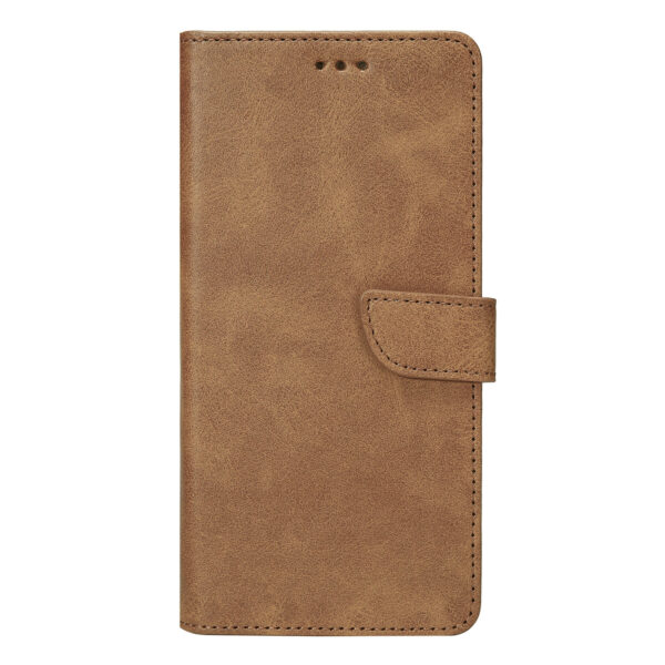 Rixus Bookcase For Samsung Galaxy A54 5G Light Brown