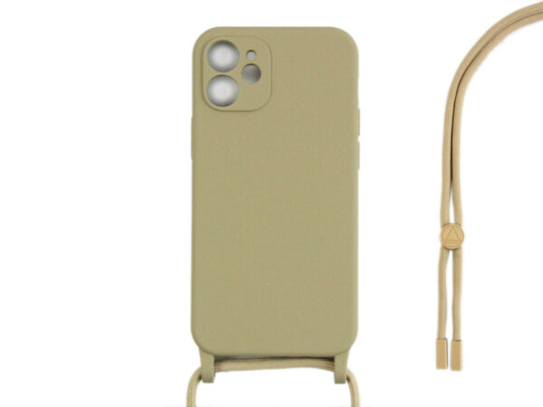 8D29C780D1_A.jpg Rixus TPU Necklace Cord Cover For Apple iPhone 11 Gold