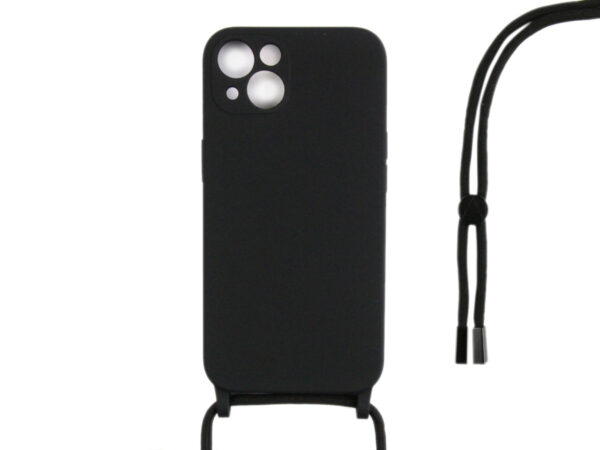8D2A118AAA_A.jpg Rixus TPU Necklace Cord Cover For Apple iPhone 13 Mini Black