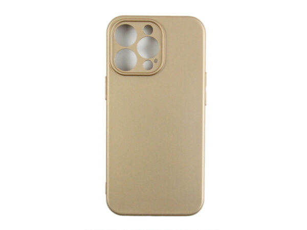 Rixus Soft TPU Phone Case For Apple iPhone 13 Pro Gold