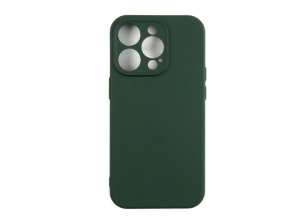 Rixus Soft TPU Phone Case For Apple iPhone 14 Pro Dark Green