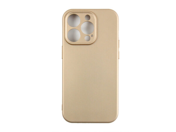Rixus Soft TPU Phone Case For Apple iPhone 14 Pro Gold