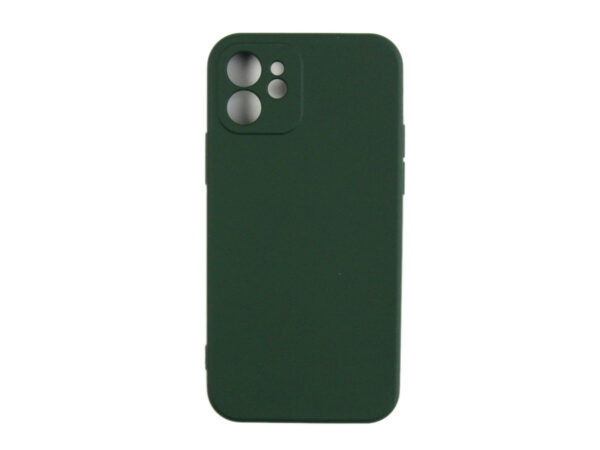 Rixus Soft TPU Phone Case For Apple iPhone 12 Dark Green