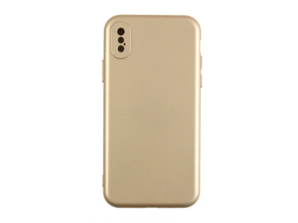 Rixus Soft TPU Phone Case For Apple iPhone X, XS Gold