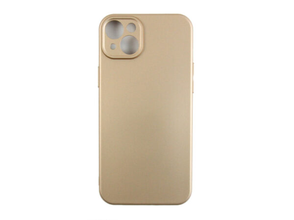 Rixus Soft TPU Phone Case For Apple iPhone 14 Plus Gold