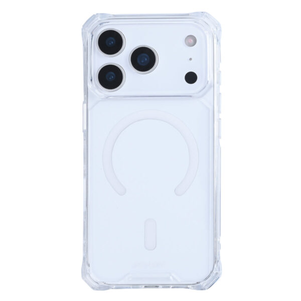 Rixus Armor-X Anti Shock Case With MagSafe Compatible For Apple iPhone 17 Pro Transparent