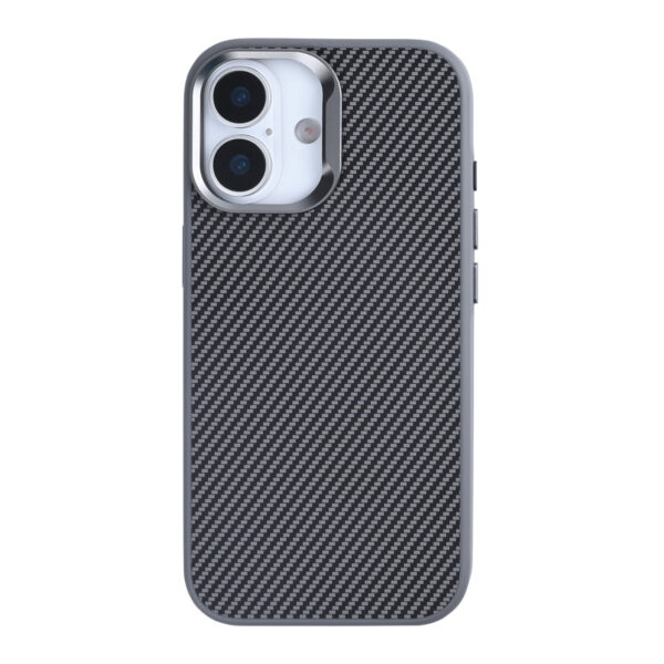 Rixus Mag Carbon With MagSafe Compatible For Apple iPhone 17 Titanium Grey