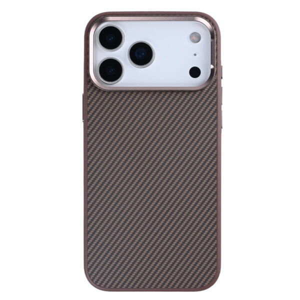 Rixus Mag Carbon With MagSafe Compatible For Apple iPhone 17 Pro Max Brown
