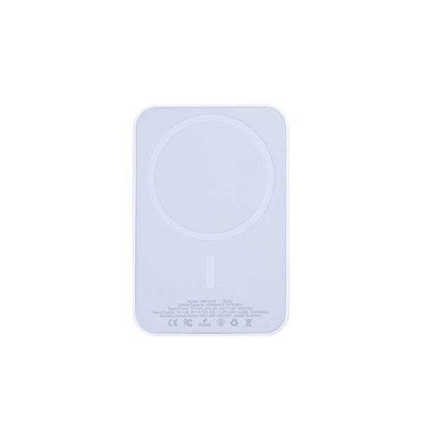 90000810600_A_1f486833-d710-47d4-a888-6392f5ee38c9.jpg For Apple iPhone 12, 13, 14, 15, 16, 17 Series Battery Pack Magnetic Charging 15W 5000mAh White