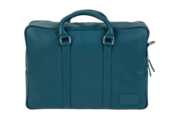BLUCACTUS OB1002GR Leather Office Bag Green