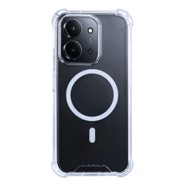 Rixus Anti-Burst Case With MagSafe Compatible For Xiaomi Redmi 15C Transparent
