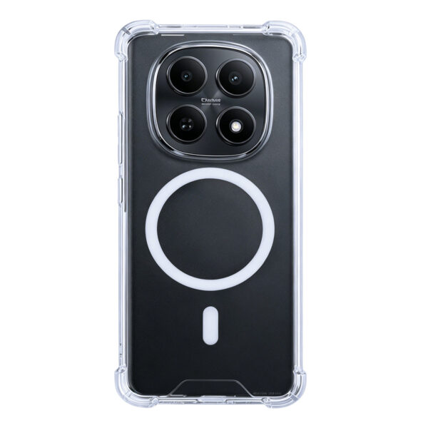 Rixus Anti-Burst Case With MagSafe Compatible For Xiaomi Redmi Note 15 Transparent