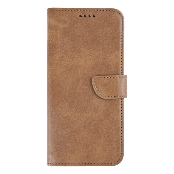 Rixus Bookcase For Samsung Galaxy S26 Ultra Light Brown