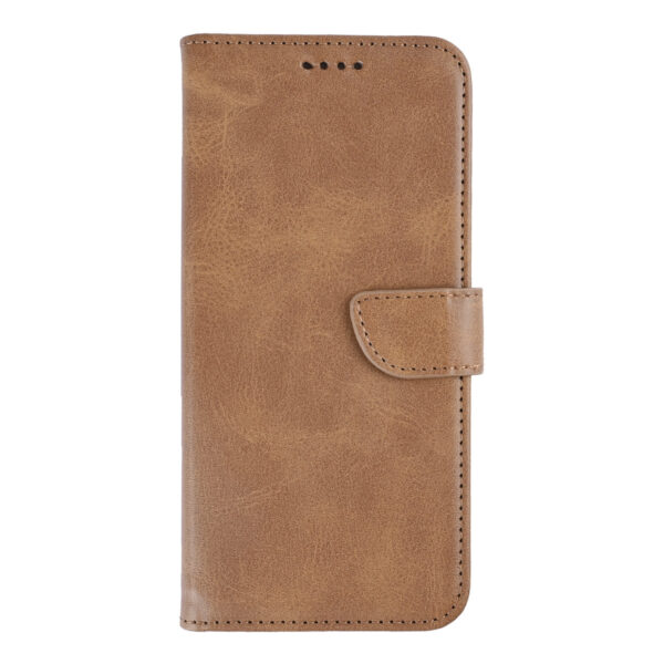 Rixus Bookcase For Samsung Galaxy S26 Plus Light Brown