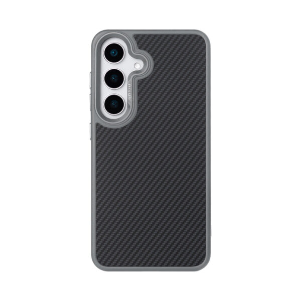 Rixus Mag Carbon With MagSafe Compatible For Samsung Galaxy S26 Titanium Grey