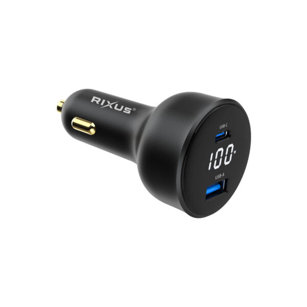 90000812106_A.jpg Rixus RXCC14 Car Charger 100W Black