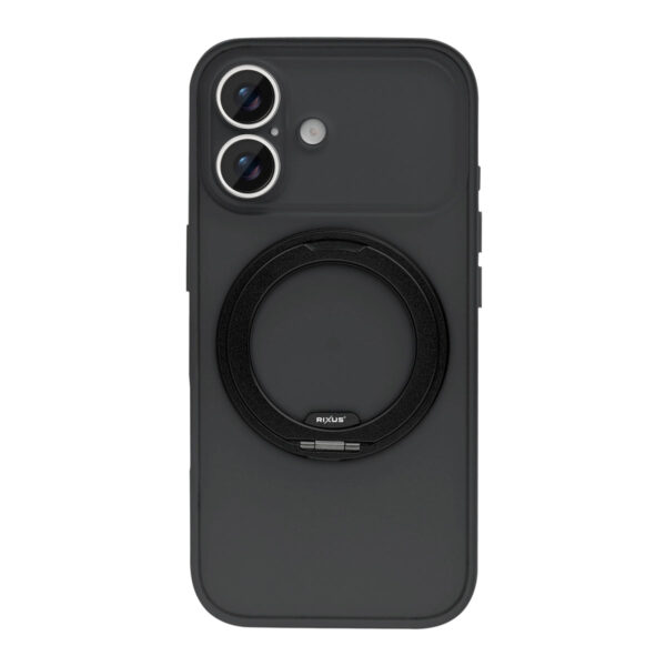 Rixus SnapGrip 360 Case For Apple iPhone 17 Black