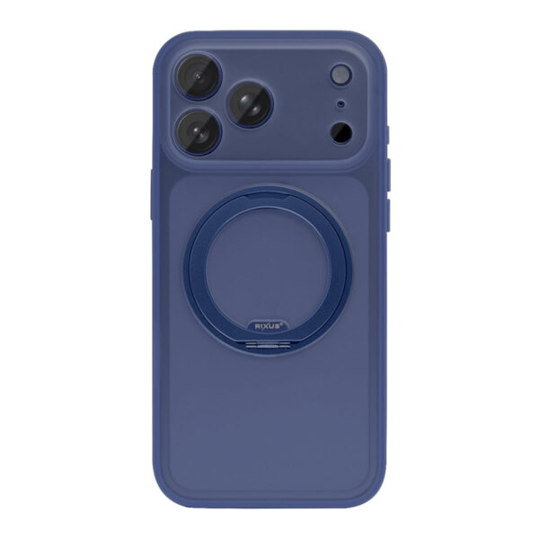 Rixus SnapGrip 360 Case For Apple iPhone 17 Pro Blue