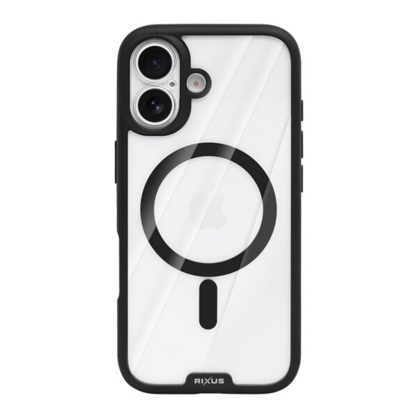 Rixus Crystal Amber Case For Apple iPhone 17 Black