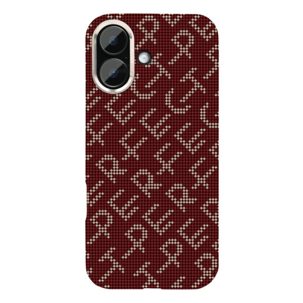 Rixus Alpine Ultra-Slim Case With MagSafe Compatible RXA093 For Apple iPhone 16 Cherry Red