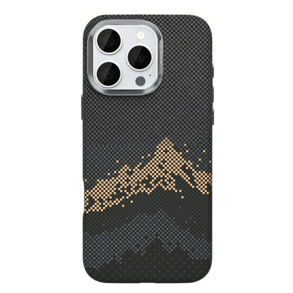 Rixus Alpine Ultra-Slim Case With MagSafe Compatible RXD082 For Apple iPhone 16 Pro Mountain Black
