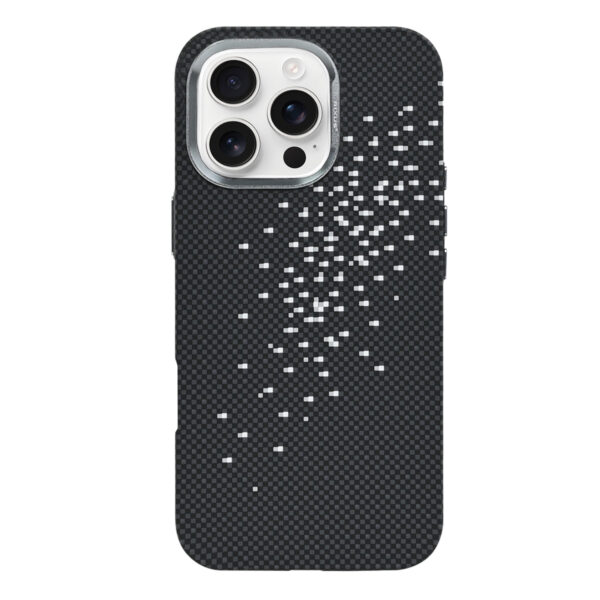 Rixus Alpine Ultra-Slim Case With MagSafe Compatible RXD022 For Apple iPhone 16 Pro Max Galaxy Black