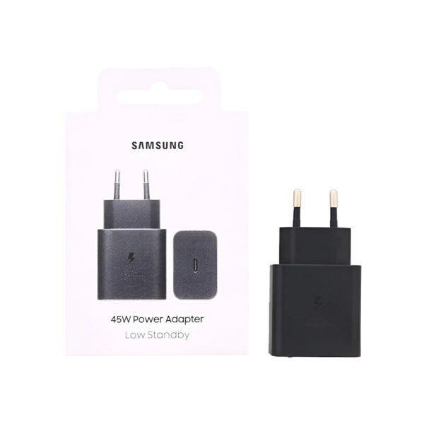 Samsung EP-T4511NBEGEU USB-C Power Adapter 45W Black Original Retail Box
