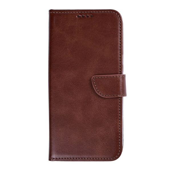 Rixus Bookcase For Samsung Galaxy S26 FE Brown