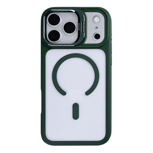 Rixus Classic 03 Case With MagSafe Compatible For Apple iPhone 17 Pro, 18 Pro Dark Green