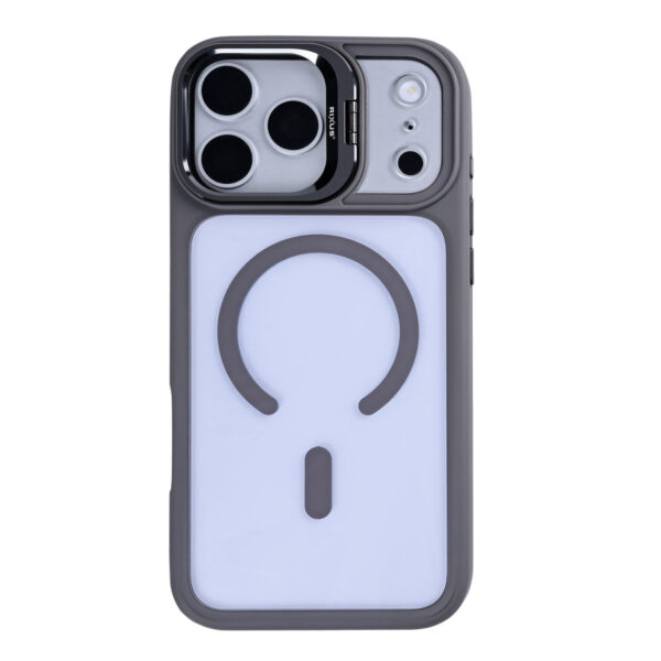 Rixus Classic 03 Case With MagSafe Compatible For Apple iPhone 17 Pro Max, 18 Pro Max Titanium Grey