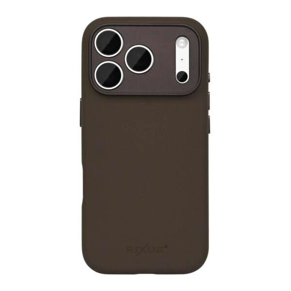 Rixus ProShield Case For Apple iPhone 17 Pro Max, 18 Pro Max Dark Brown