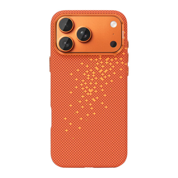 Rixus Alpine Ultra-Slim Case With MagSafe Compatible RXD021 For Apple iPhone 17 Pro, 18 Pro Galaxy Orange
