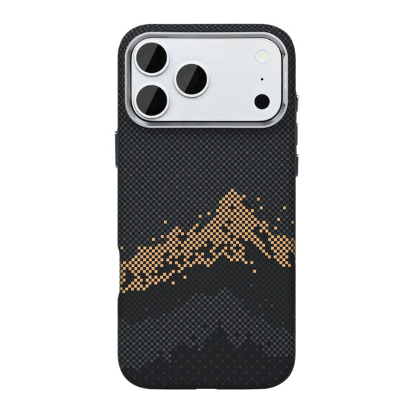 Rixus Alpine Ultra-Slim Case With MagSafe Compatible RXD082 For Apple iPhone 17 Pro Max, 18 Pro Max Mountain Black