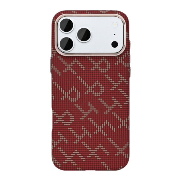 Rixus Alpine Ultra-Slim Case With MagSafe Compatible RXA093 For Apple iPhone 17 Pro Max, 18 Pro Max Cherry Red