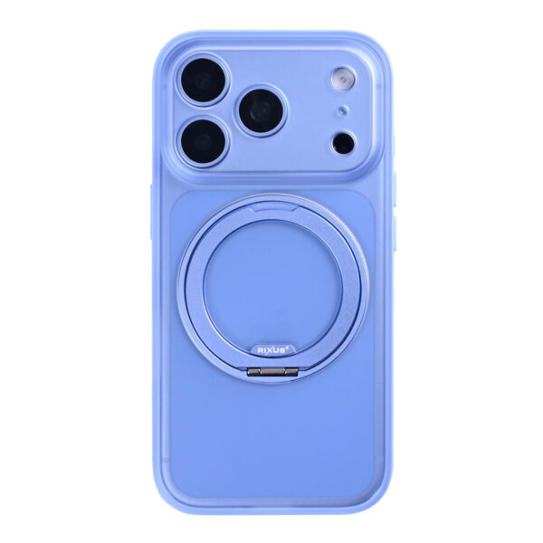 Rixus SnapGrip 360 Case For Apple iPhone 17 Pro Max, 18 Pro Max Glacier