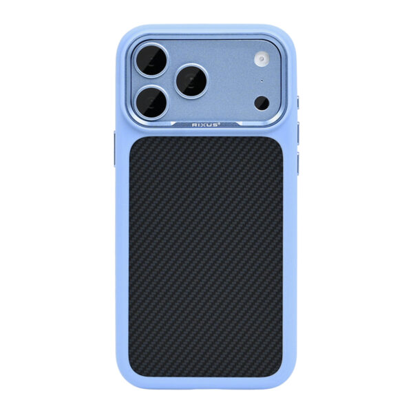 Rixus Mag Carbon With MagSafe Compatible For Apple iPhone 17 Pro Max, 18 Pro Max Glacier