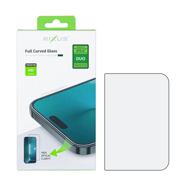 90000812832_A.jpg Rixus Clear HD Full Curved Edge Tempered Glass For Apple iPhone Duo